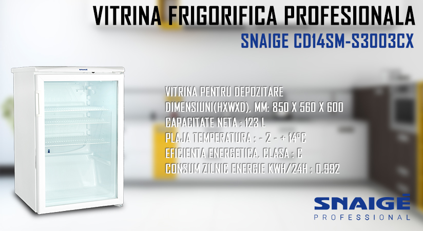 Vitrina frigorifica profesionala Snaige CD14SM-S3003CX