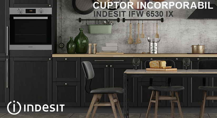 Cuptor incorporabil Indesit IFW 6530 IX banner