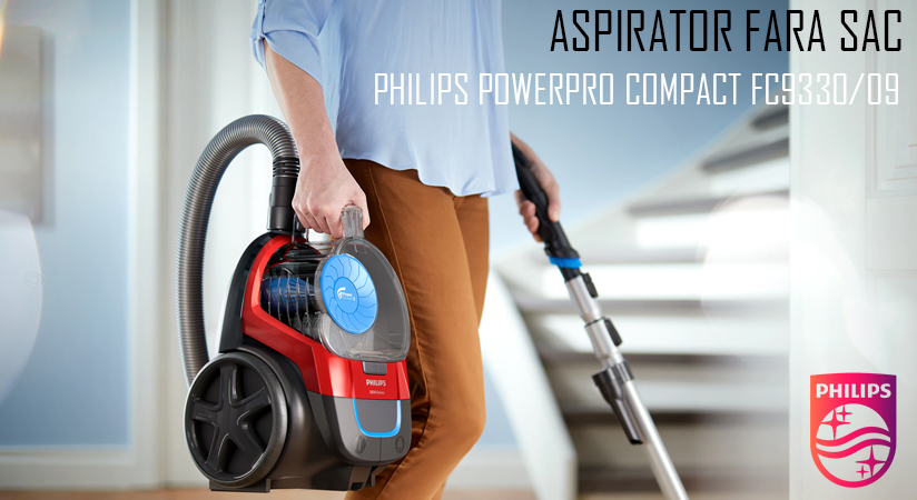 Aspirator fara sac Philips PowerPro Compact FC9330/09 banner
