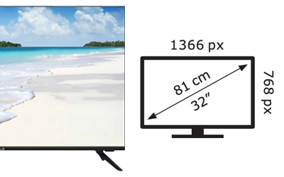 Diagonala 81 cm Televizor smart Arielli